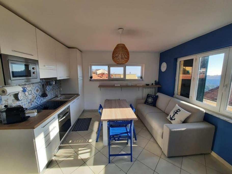 Ferienwohnung La Terrazza Sul Golfo Dei Poeti Con Vista Mare Pitelli Exterior foto