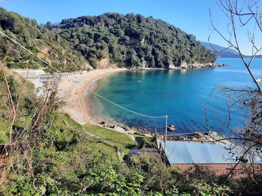 Ferienwohnung La Terrazza Sul Golfo Dei Poeti Con Vista Mare Pitelli Exterior foto