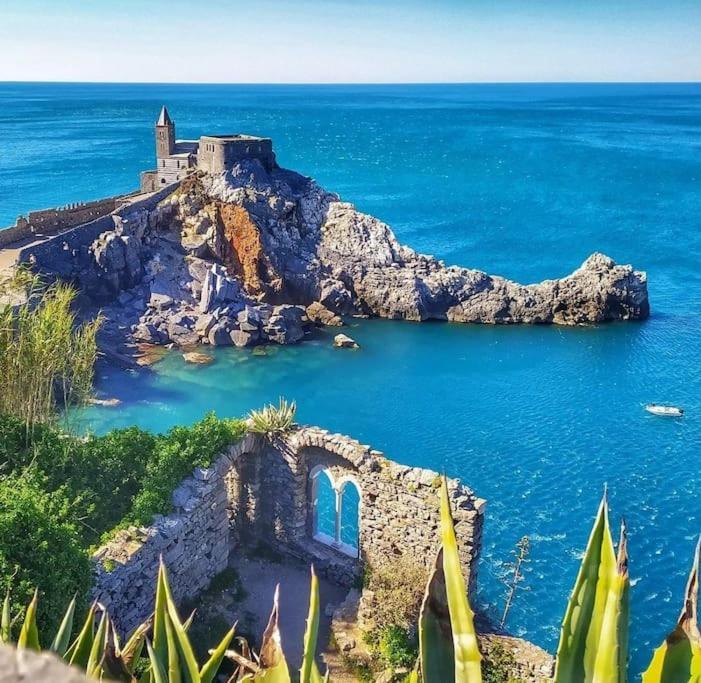 Ferienwohnung La Terrazza Sul Golfo Dei Poeti Con Vista Mare Pitelli Exterior foto